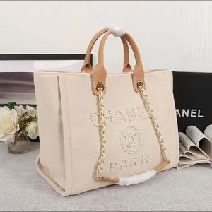 Cream Fashion Tote